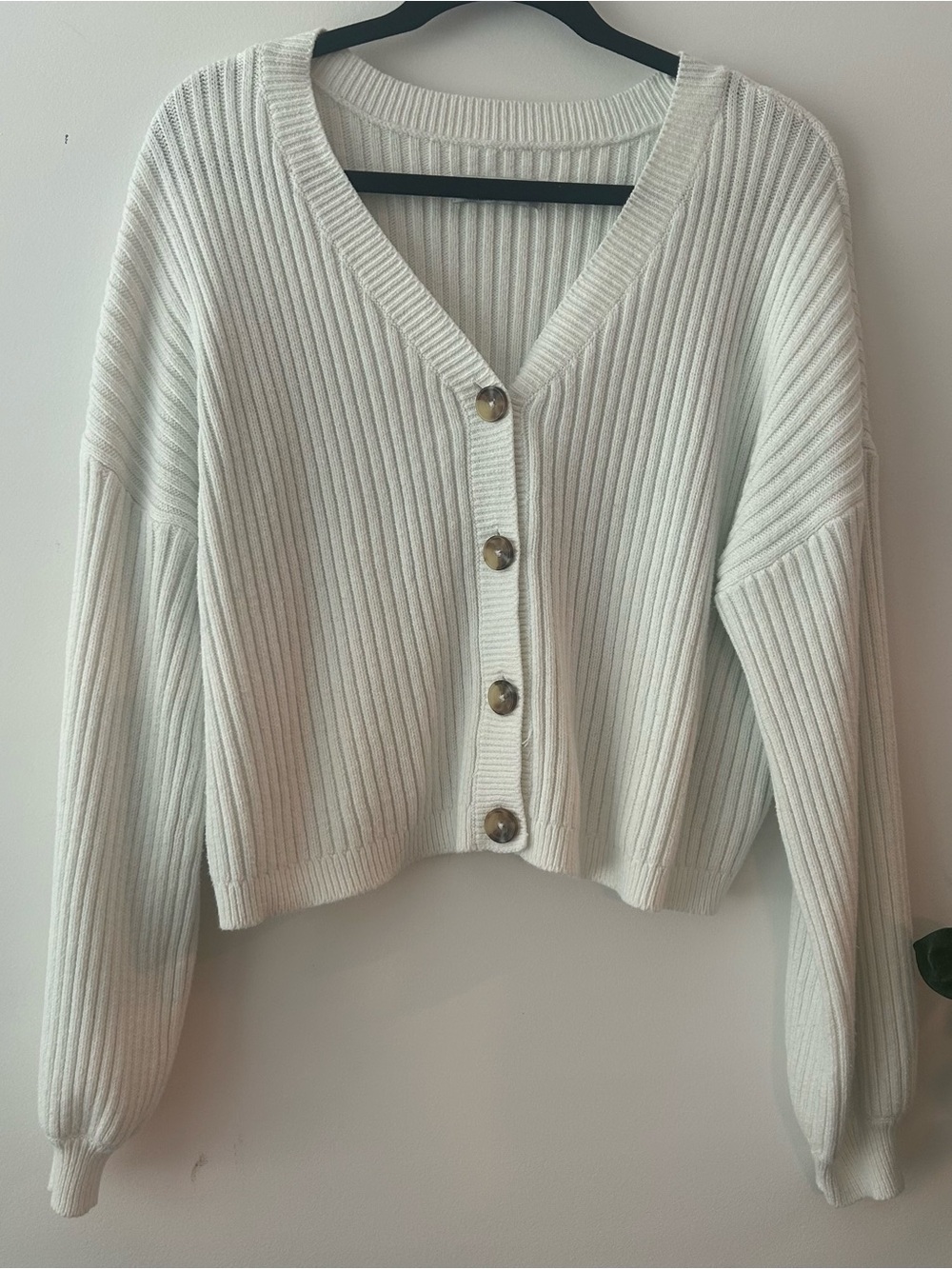 Hollister Chunky Knit Cardigan Sweater Y2K Preppy Academia Sweater